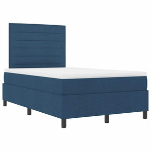 Boxspringbett Blau 120x190 cm mit Matratze