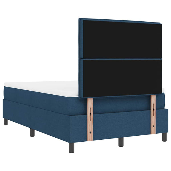 Boxspringbett Blau 120x190 cm mit Matratze
