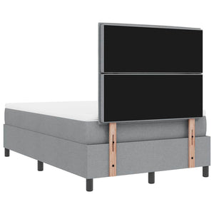 Boxspringbett mit Matratze Hellgrau 120x200 cm
