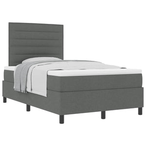 Boxspringbett mit Matratze Dunkelgrau 120x200 cm