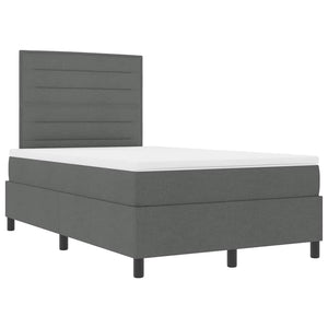 Boxspringbett mit Matratze Dunkelgrau 120x200 cm