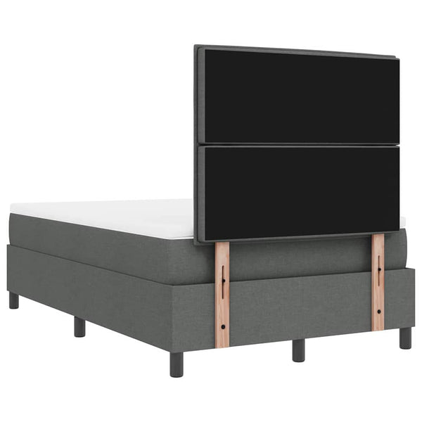 Boxspringbett mit Matratze Dunkelgrau 120x200 cm