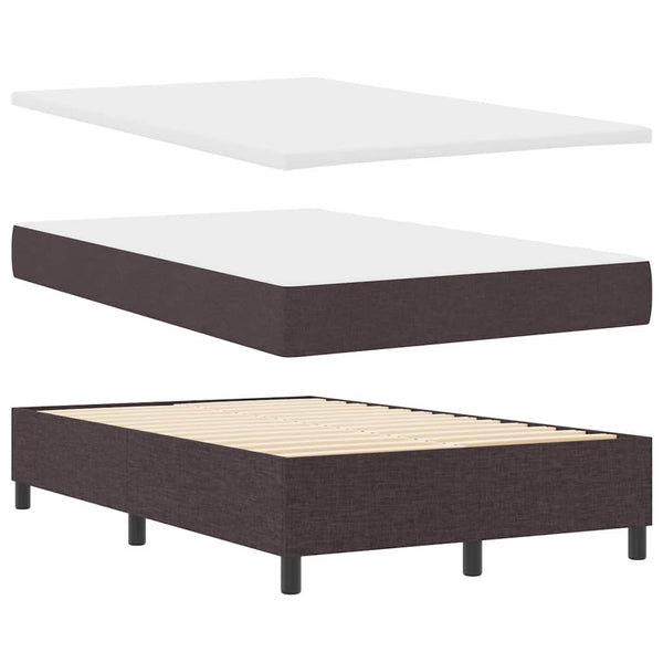 Boxspringbett Dunkelbraun 120x200 cm