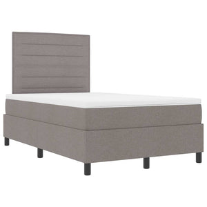 Boxspringbett Taupe mit Matratze 120x200 cm