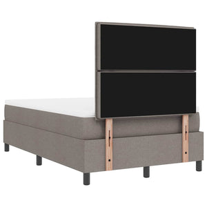 Boxspringbett Taupe mit Matratze 120x200 cm