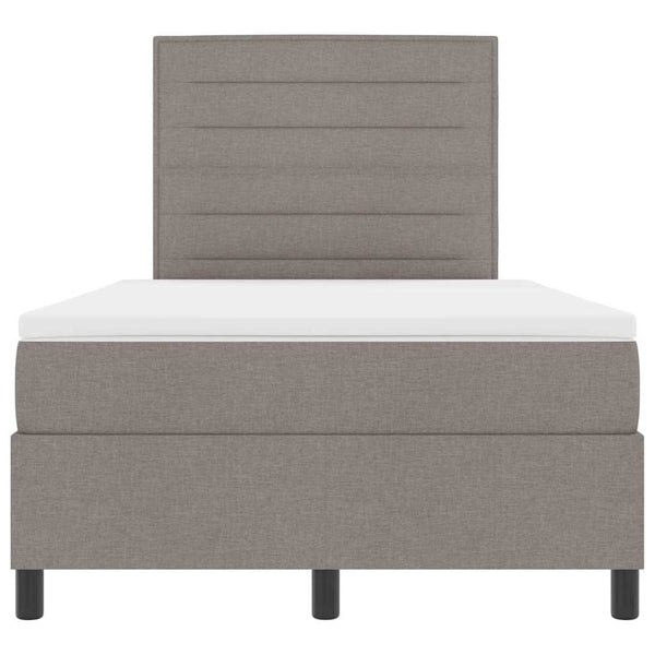Boxspringbett Taupe mit Matratze 120x200 cm