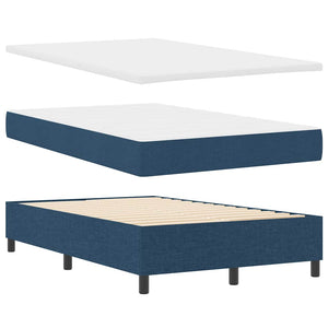 Boxspringbett Blau 120x200 cm mit Matratze
