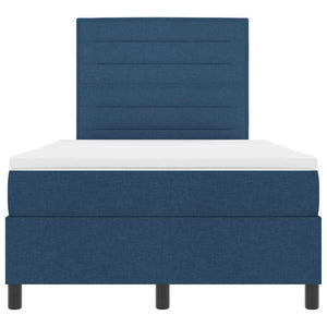 Boxspringbett Blau 120x200 cm mit Matratze