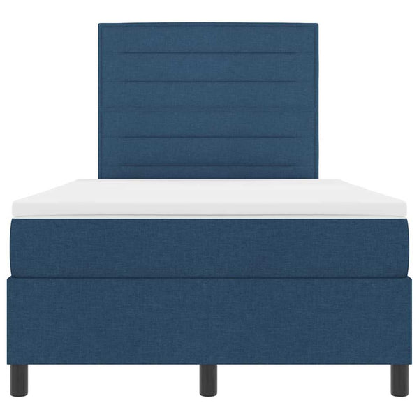 Boxspringbett Blau 120x200 cm mit Matratze