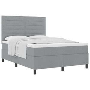 Boxspringbett mit Matratze Hellgrau 140x190 cm