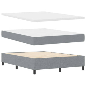 Boxspringbett mit Matratze Hellgrau 140x190 cm