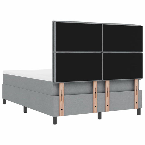 Boxspringbett mit Matratze Hellgrau 140x190 cm