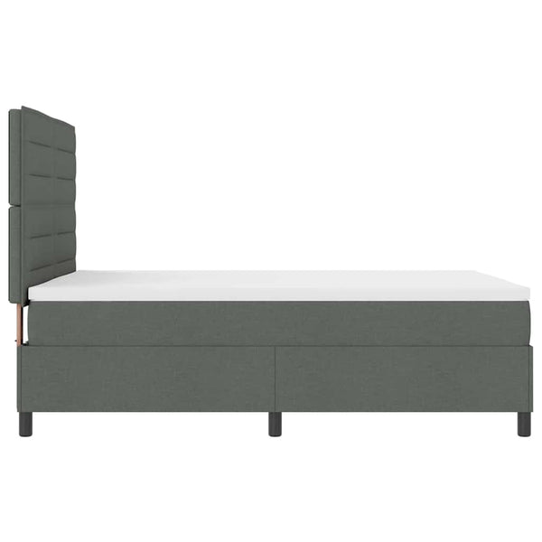 Boxspringbett mit Matratze Dunkelgrau 140x190 cm