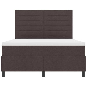 Boxspringbett Dunkelbraun 140x190 cm mit Matratze