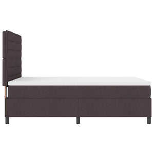 Boxspringbett Dunkelbraun 140x190 cm mit Matratze