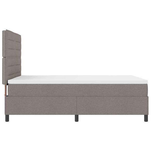Boxspringbett mit Matratze Taupe 140x190 cm