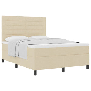 Boxspringbett Creme 140x190 cm
