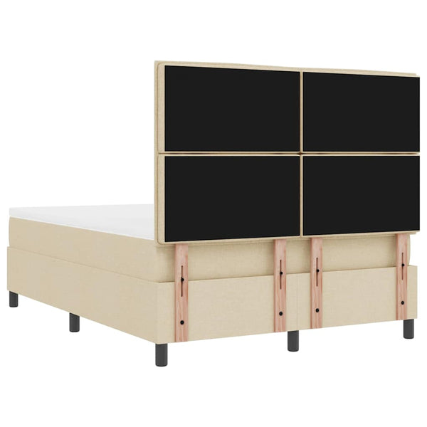 Boxspringbett Creme 140x190 cm