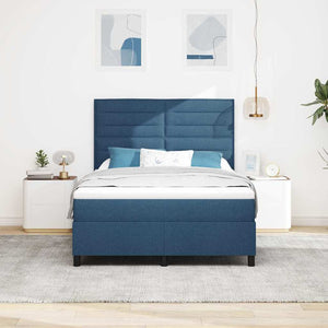 Boxspringbett Blau 140x190 cm mit Matratze
