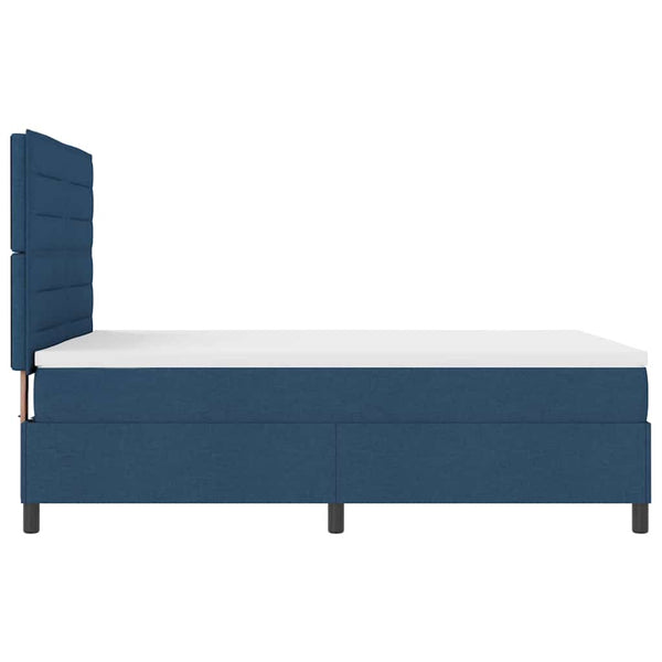 Boxspringbett Blau 140x190 cm mit Matratze