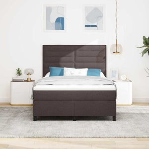 Boxspringbett mit Matratze Dunkelbraun 140x200 cm