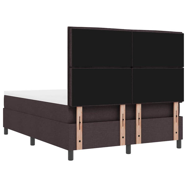 Boxspringbett mit Matratze Dunkelbraun 140x200 cm