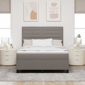 Boxspringbett mit Matratze Taupe 140x200 cm