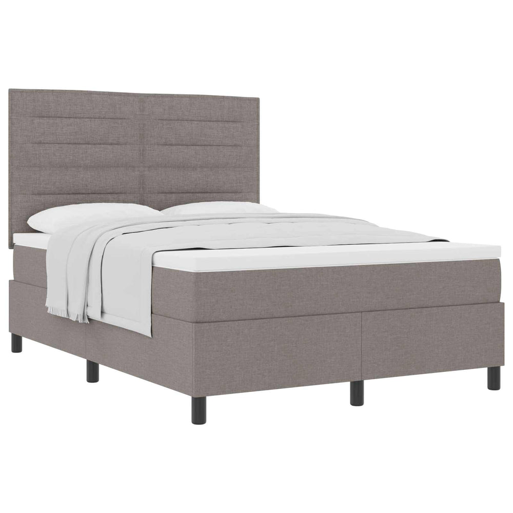 Boxspringbett mit Matratze Taupe 140x200 cm