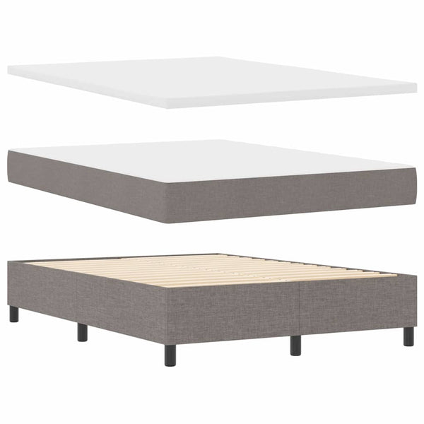 Boxspringbett mit Matratze Taupe 140x200 cm