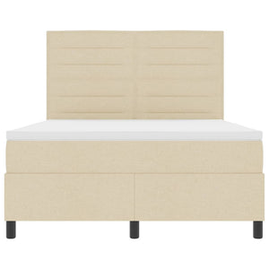 Boxspringbett Creme 140x200 cm