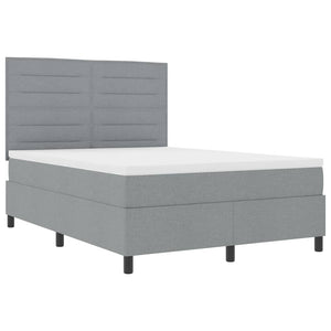 Boxspringbett mit Matratze Hellgrau 160x200 cm