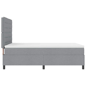 Boxspringbett mit Matratze Hellgrau 160x200 cm