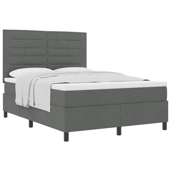 Boxspringbett mit Matratze Dunkelgrau 160x200 cm