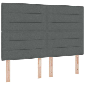 Boxspringbett mit Matratze Dunkelgrau 160x200 cm