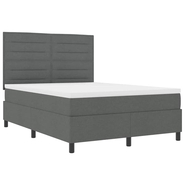Boxspringbett mit Matratze Dunkelgrau 160x200 cm