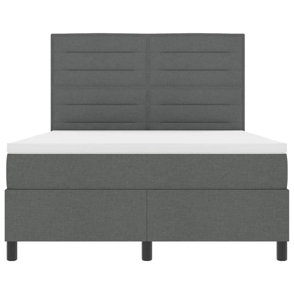 Boxspringbett mit Matratze Dunkelgrau 160x200 cm