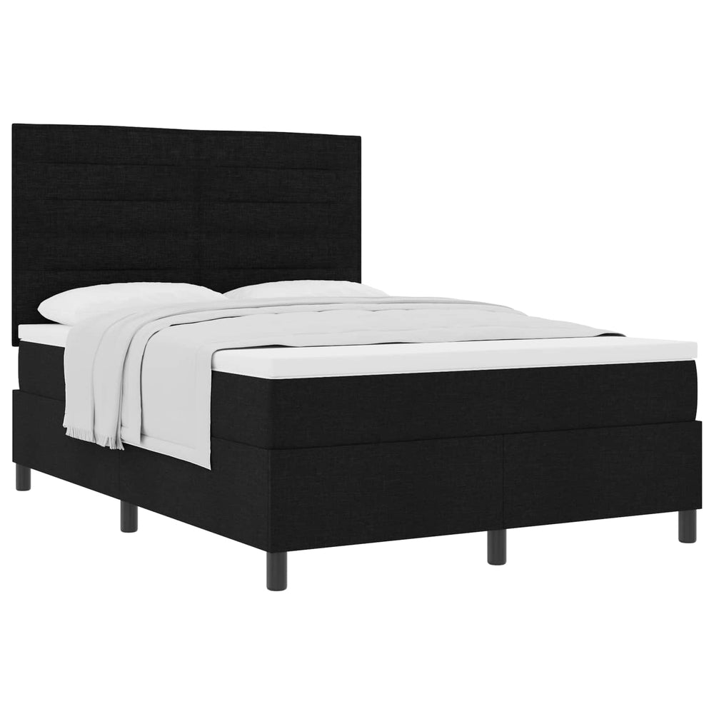 Boxspringbett mit Matratze 160x200 cm Schwarz