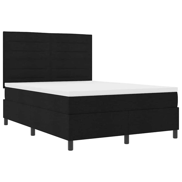 Boxspringbett mit Matratze 160x200 cm Schwarz
