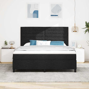 Boxspringbett mit Matratze Schwarz 180x200 cm