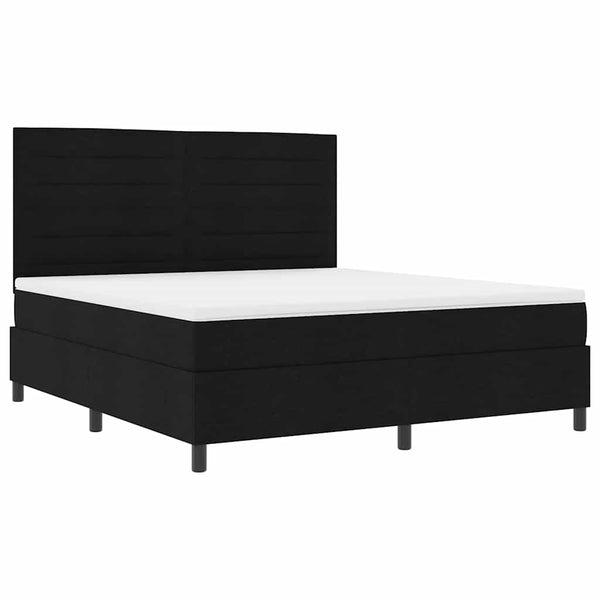 Boxspringbett mit Matratze Schwarz 180x200 cm