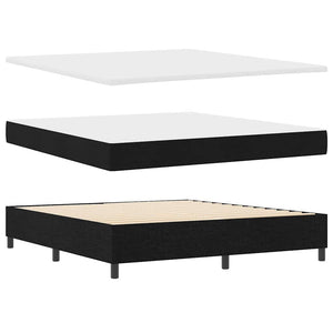 Boxspringbett mit Matratze Schwarz 180x200 cm