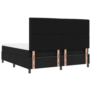 Boxspringbett mit Matratze Schwarz 180x200 cm