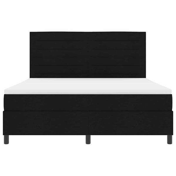 Boxspringbett mit Matratze Schwarz 180x200 cm