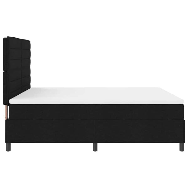 Boxspringbett mit Matratze Schwarz 180x200 cm