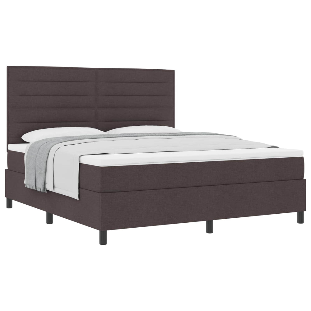Boxspringbett Dunkelbraun 180x200 cm