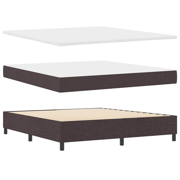 Boxspringbett Dunkelbraun 180x200 cm
