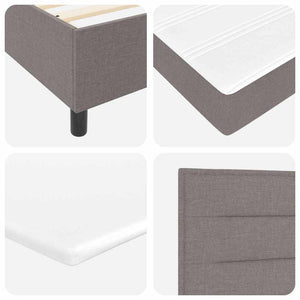 Boxspringbett mit Matratze Taupe 180x200 cm