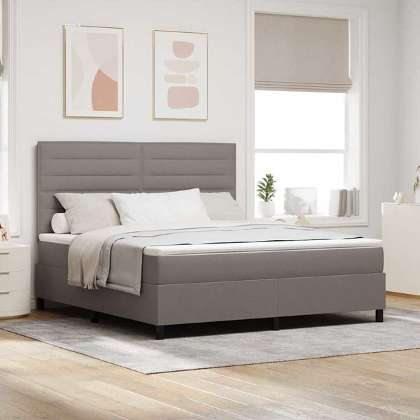Boxspringbett mit Matratze Taupe 180x200 cm