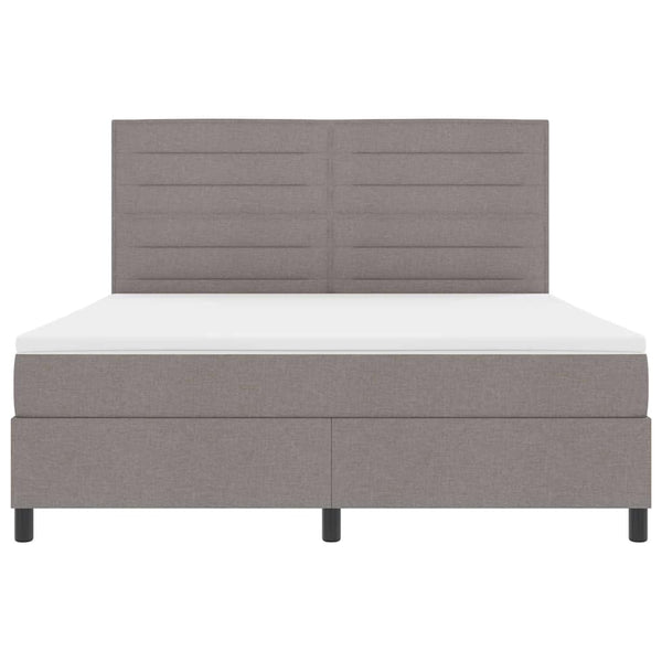 Boxspringbett mit Matratze Taupe 180x200 cm