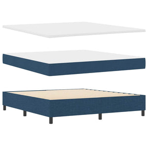 Boxspringbett Blau 180x200 cm mit Matratze